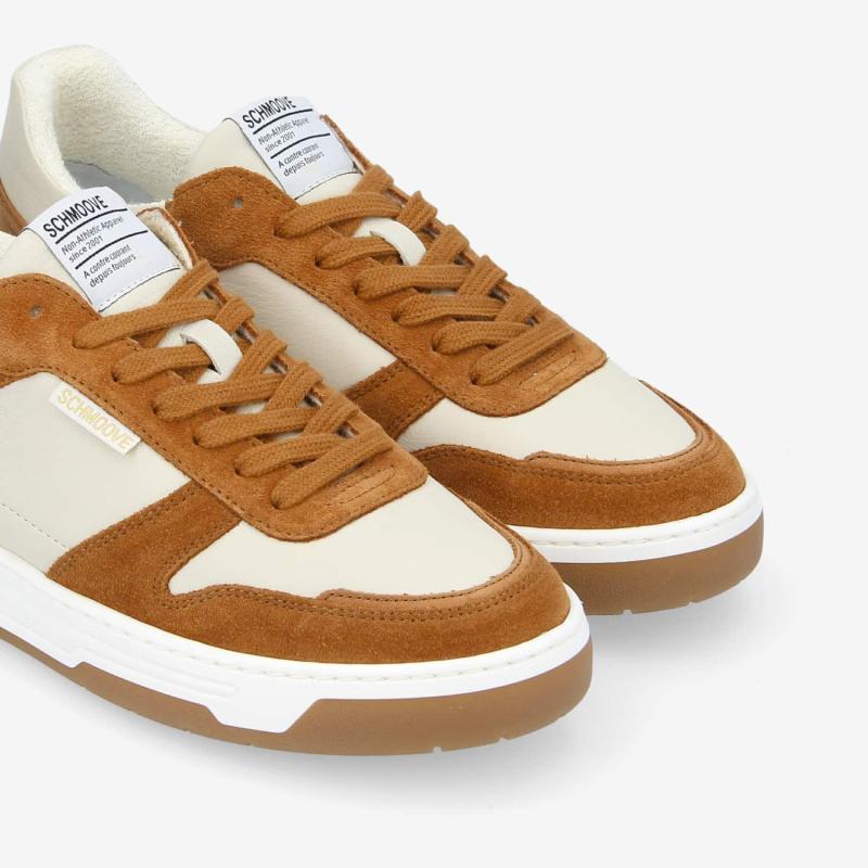 SMATCH SNEAKER M - NAPPA/SDE/COUNT - O.WHT/CHESTNUT/COGN.